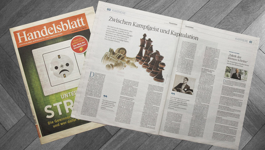 Zwischen Kampfgeist und Kapitulation, Handelsblatt - Deutschlands Wirtschafts- und Finanzzeitung