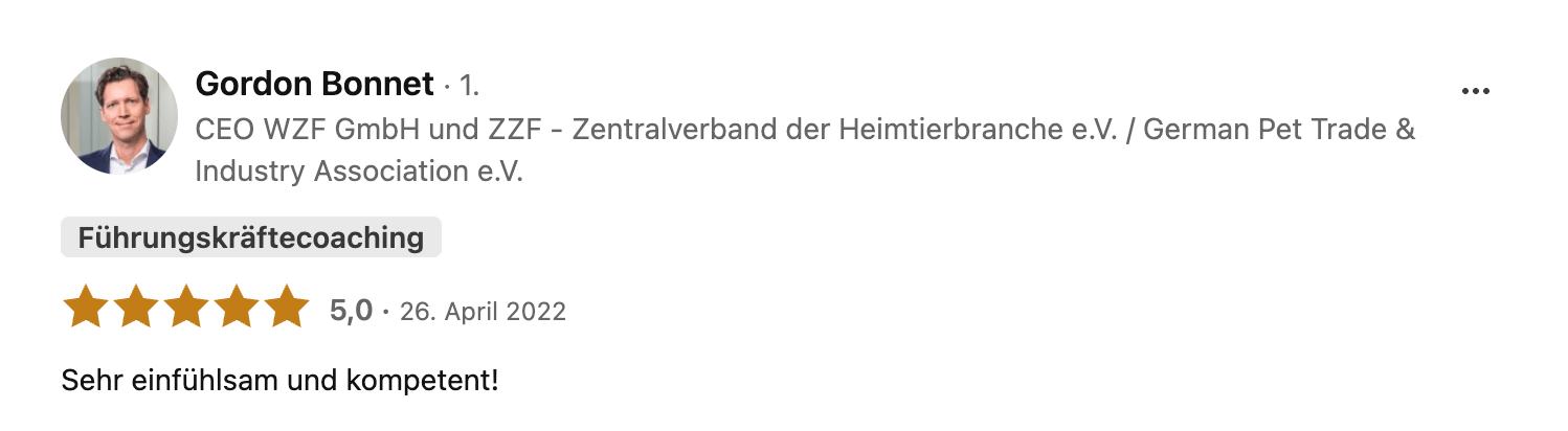 Felix Maria Arnet fünf Sternebewertung 3